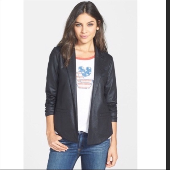 Lucky Brand Blazer Open Front Black Jacket - Picture 4 of 8